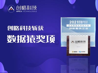 创略科技斩获“2021中国企业数智化转型升级创新服务企业”奖项，引领上海科技企业数智化新风向